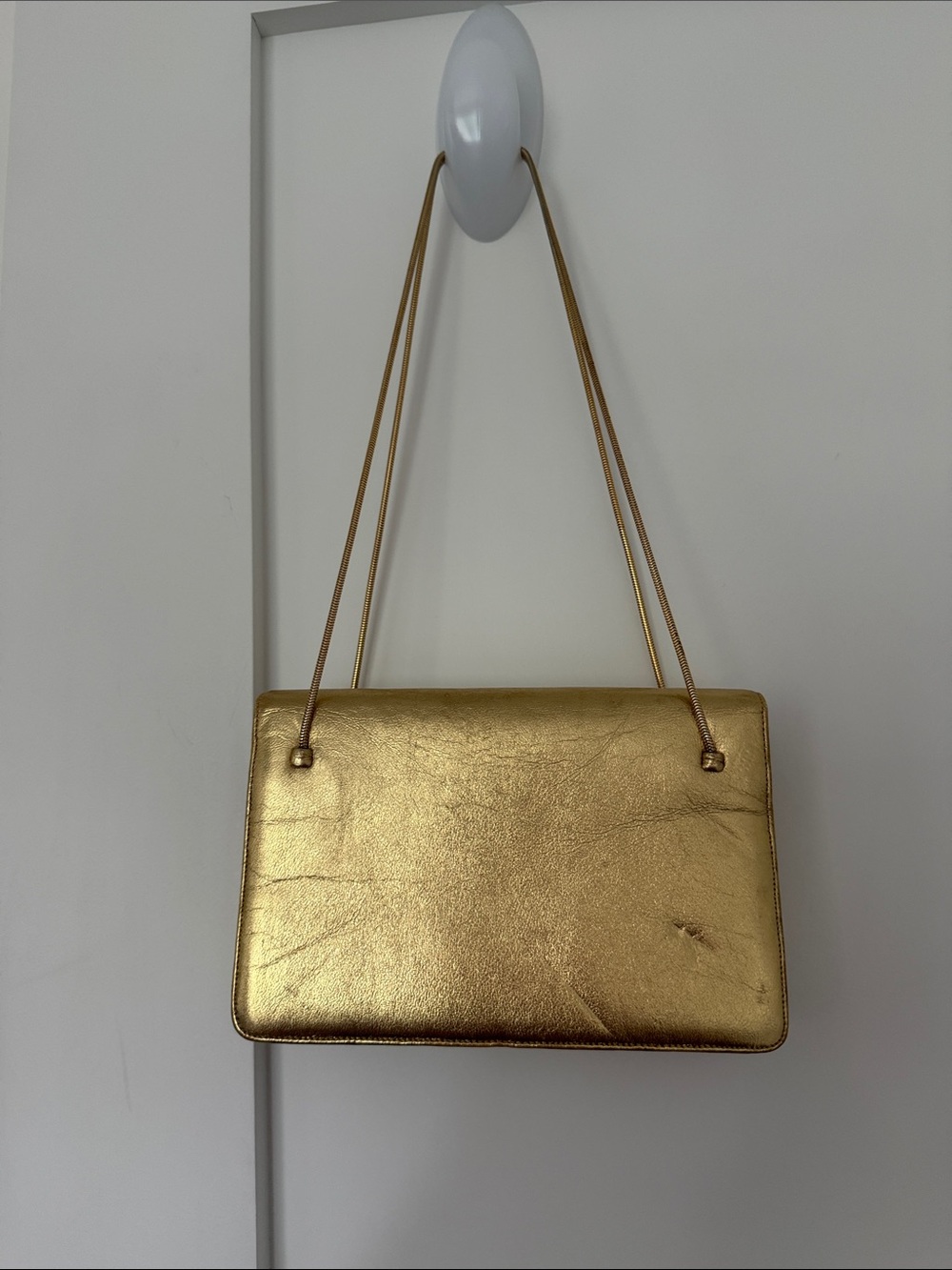 Authentic Judith Leiber gold Metallic Shoulder Bag - Unbranded Elegant Evening B